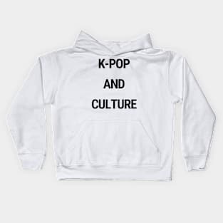 K-Pop and culture Kids Hoodie